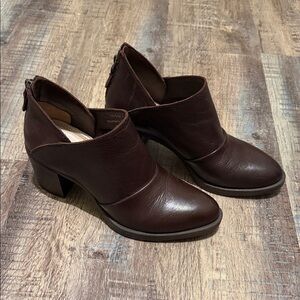 Johnston & Murphy Dark Brown Leather Heeled Boots